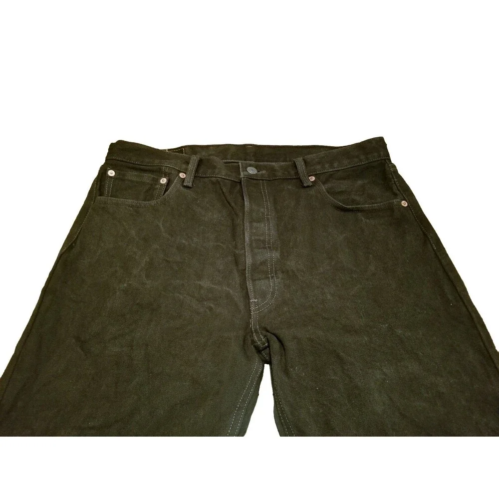 Levi's 501 XX Jeans Men's Size 36x34 Black Denim Button Fly 100% Cotton (35×32)